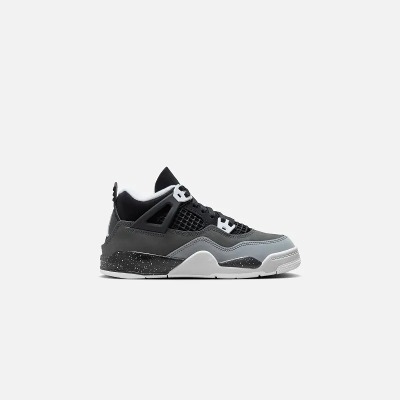 Jordan PS Air Jordan 4 Retro - Black / White / Cool Grey / Pure Platinum sold by Kith