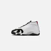 Jordan GS Air Jordan 14 - White / Black / Varsity Red / Metallic Silver sold by Kith