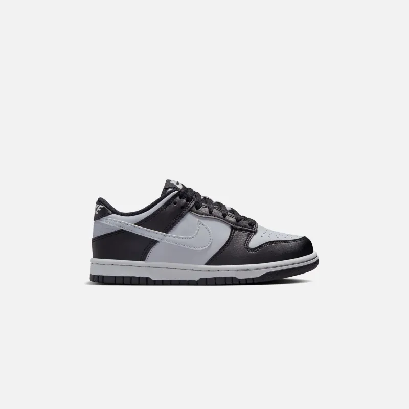 Nike GS Dunk Low - Black / Wolf Grey sold by Kith