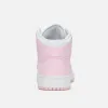 Jordan GS Air Jordan 1 Mid - Pink Foam / White / Fire Red sold by Kith