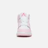 Jordan GS Air Jordan 1 Mid - Pink Foam / White / Fire Red sold by Kith