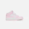 Jordan GS Air Jordan 1 Mid - Pink Foam / White / Fire Red sold by Kith