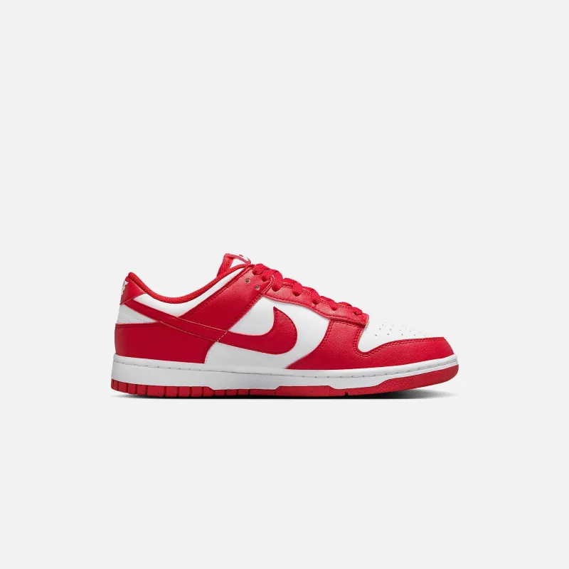Nike WMNS Dunk Low Next Nature - White / University Red / White sold by Kith