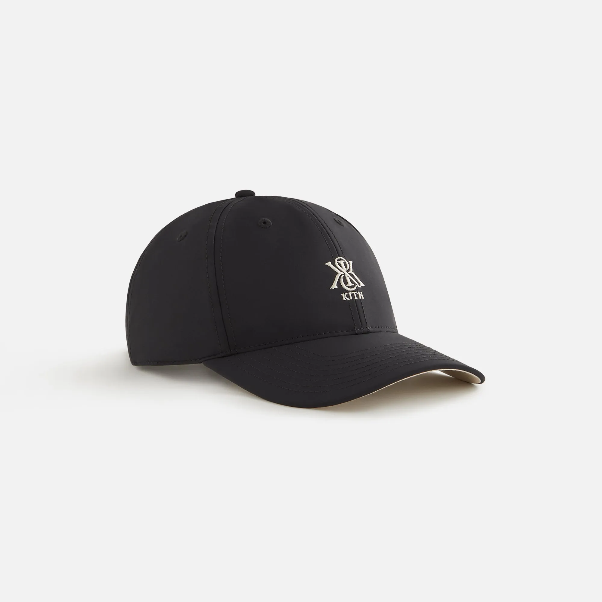 Kith Women Crest Embroidered Nylon Classic Cap - Black sold by Kith product image thumbnail 4