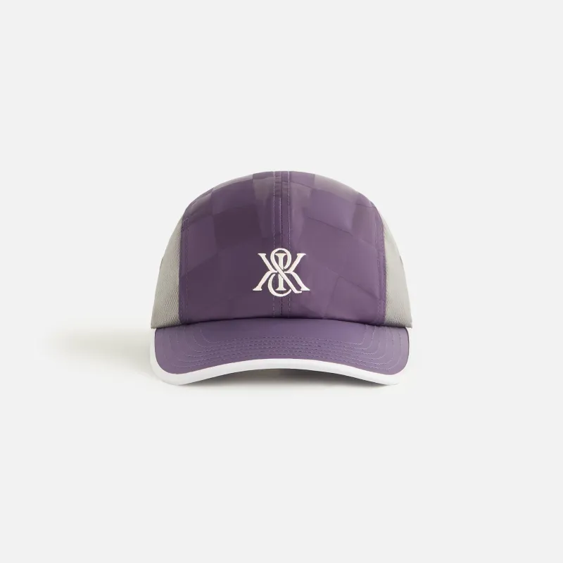 Kith Women Checkered Satin Camper Cap - Nightshade sold by Kith