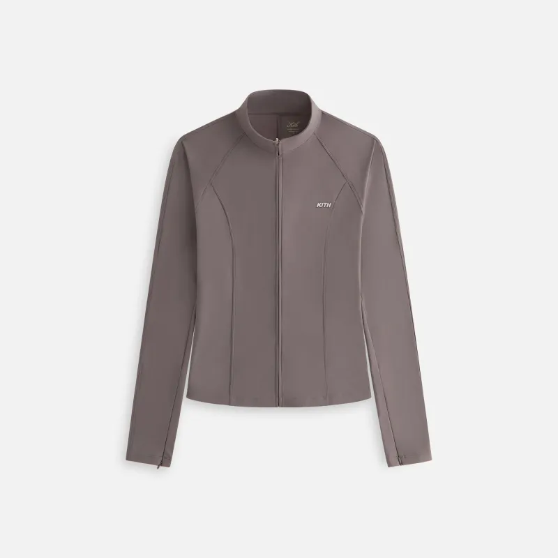 Kith Women Alida Active Zip Top - Thunder sold by Kith
