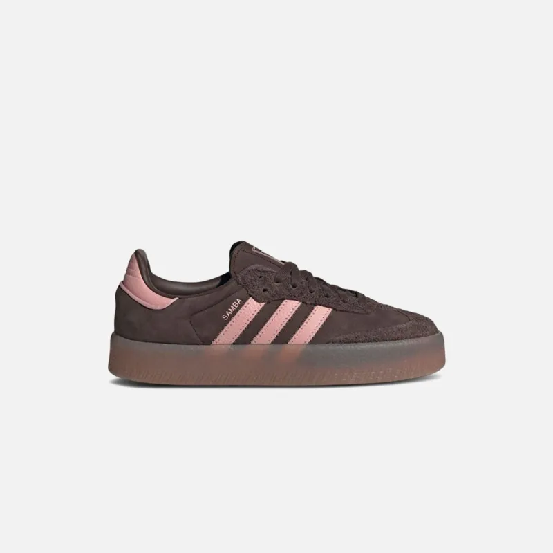 adidas WMNS Sambae - Dark Brown / Wonder Mauve / Gum M2 sold by Kith