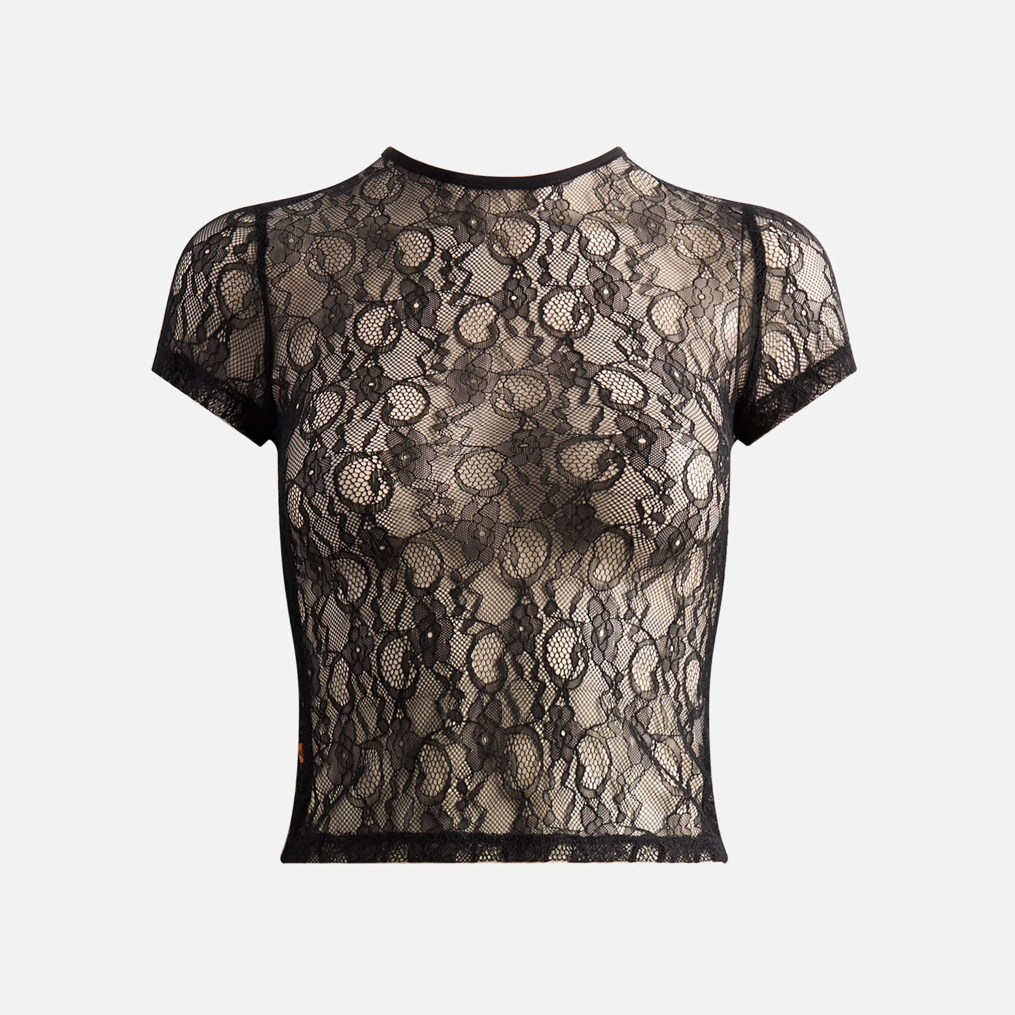 Miaou Mini Tee - Black Lace sold by Kith