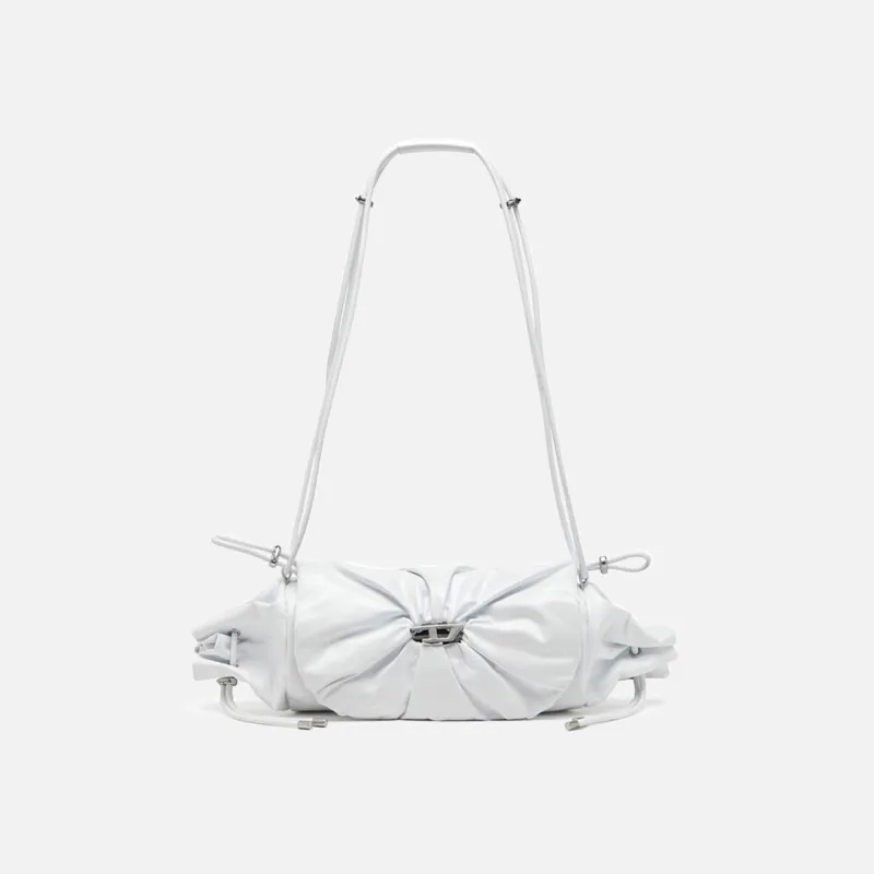 Diesel Scrunch-D Shoulder Bag Small - White sold by Kith