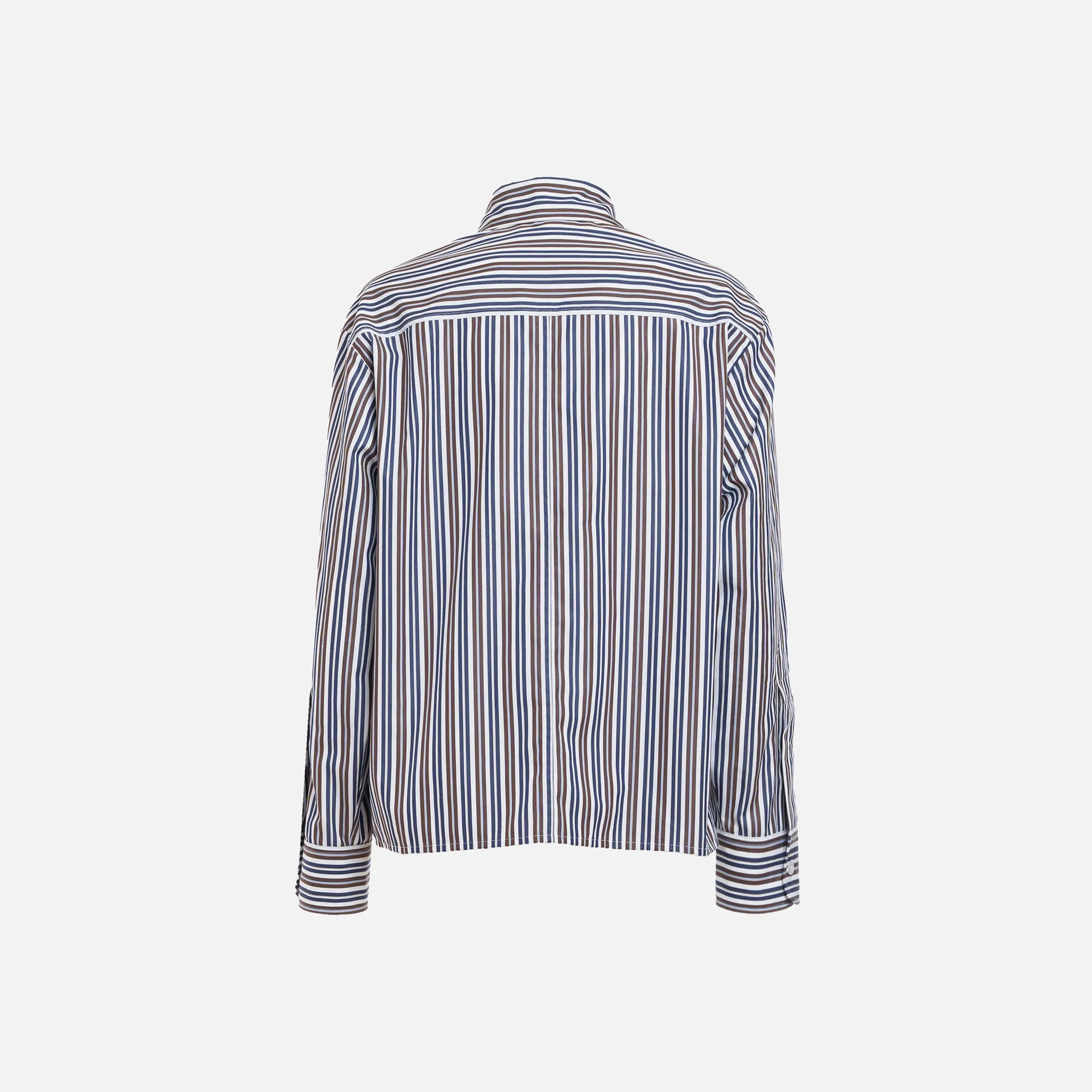 Des Phemmes Striped Button Down - Coffee / Blue sold by Kith product image thumbnail 2