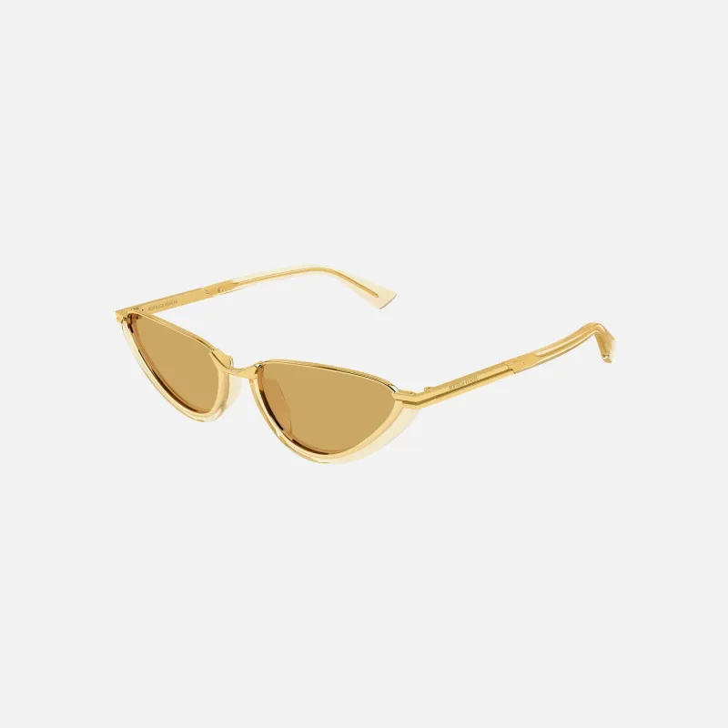 Bottega Veneta BV Metal Frames 46S - Gold sold by Kith