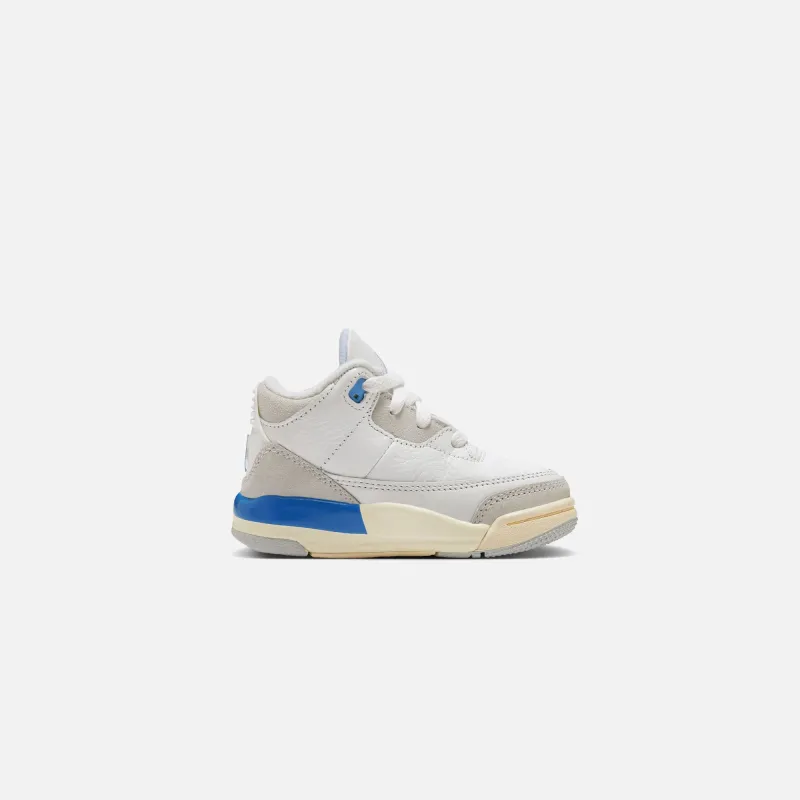 Jordan TD Air Jordan 3 Retro - Summit White / Hydrogen Blue Leg sold by Kith