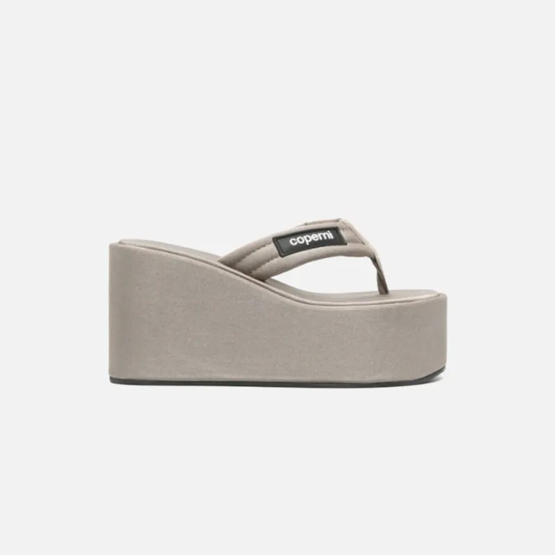 Coperni Branded Wedge Sandal - Grey sold by Kith
