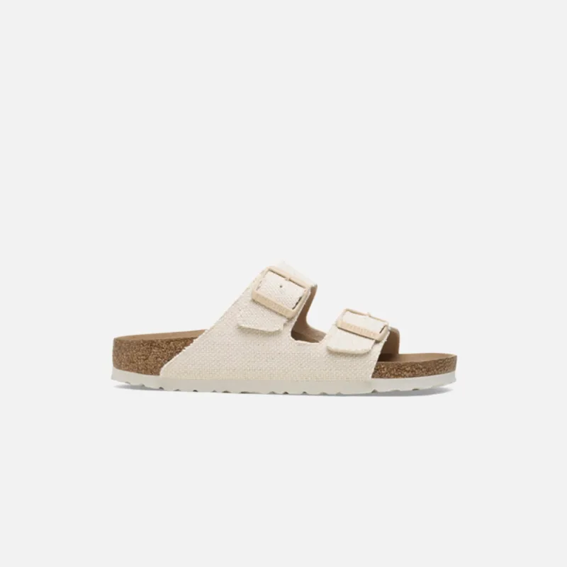 Birkenstock Arizona Vegan Canvas - Rough Eggshell sold by Kith