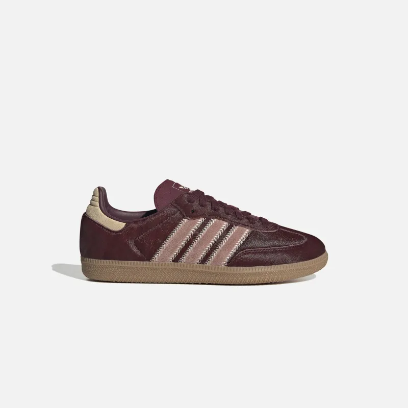 adidas Samba OG - Sand Strata / Maroon / Warm Clay sold by Kith