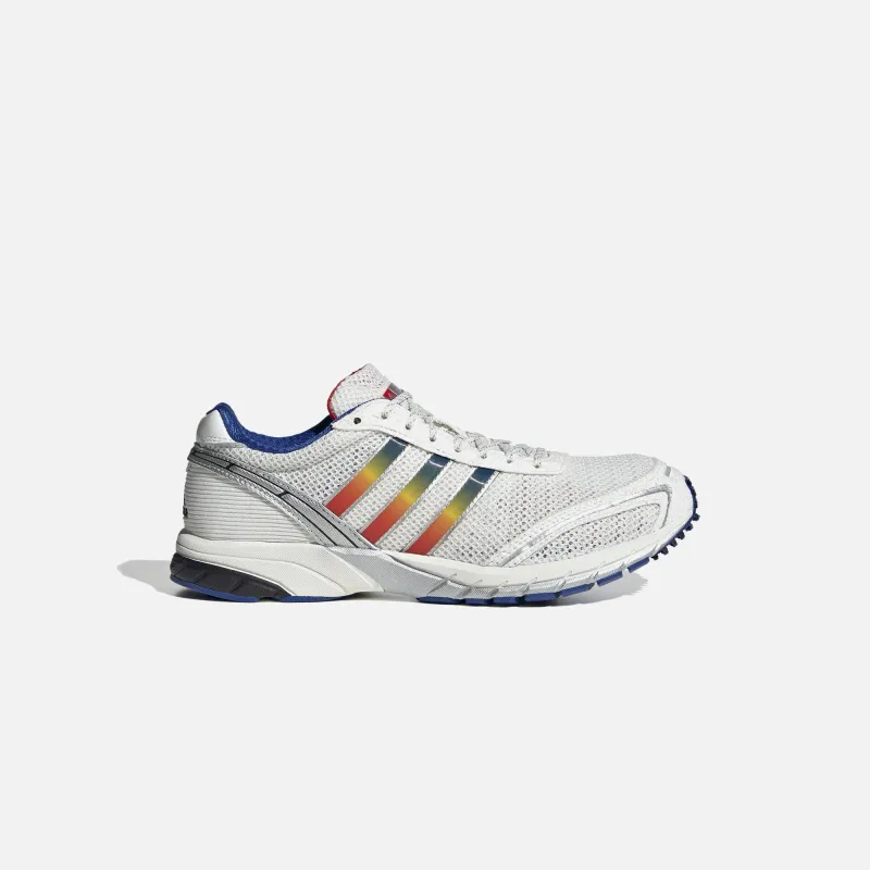 adidas Adizero Adios OG - Core White / Royal Blue / Yellow sold by Kith