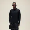 Kith Honeycomb Tech Heathrow Long Sleeve Tee - Black sold by Kith