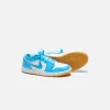 Jordan WMNS Air Jordan 1 Low - White / Gum Light Brown / Dark Powder Blue sold by Kith
