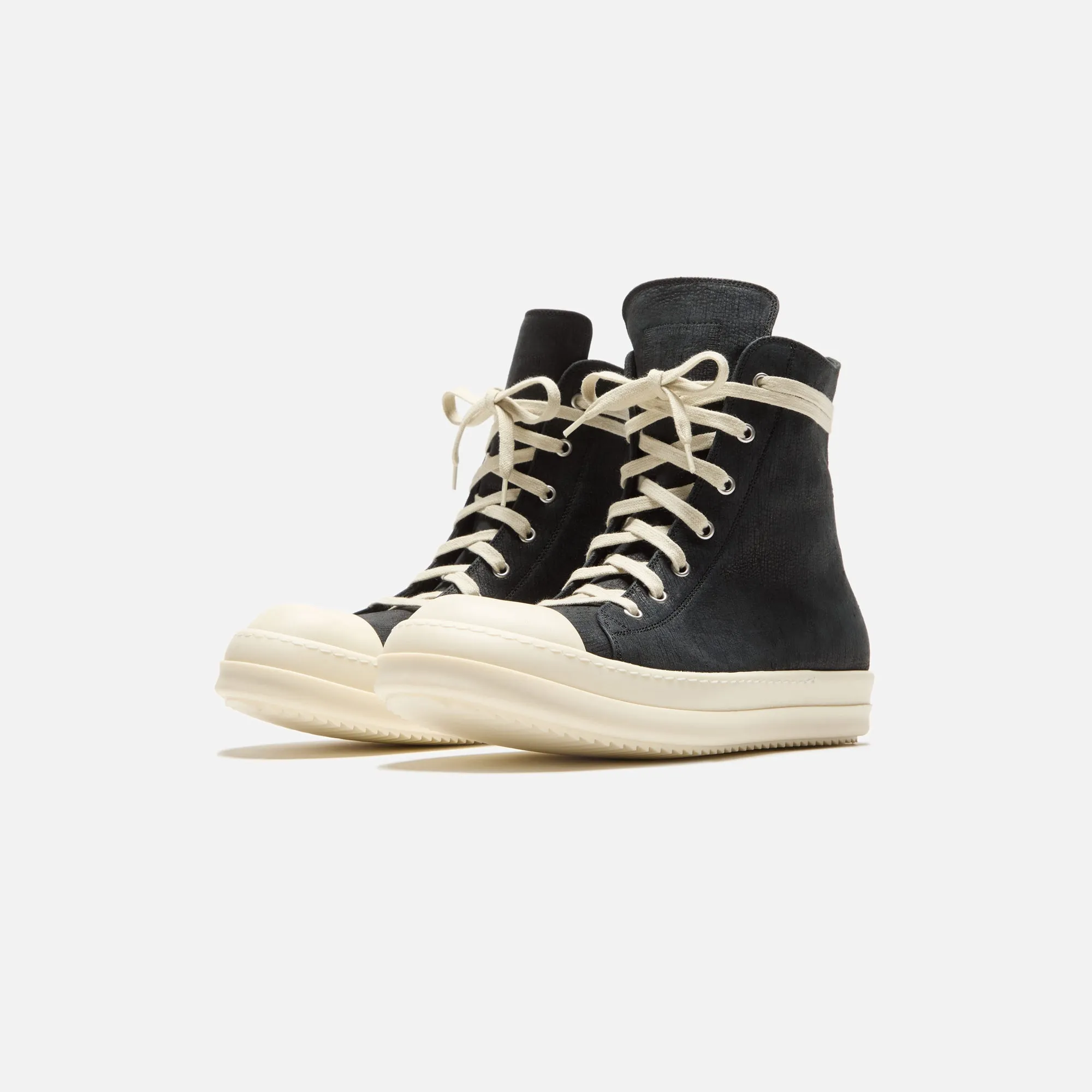 Rick Owens Sneakers - Scarpe In Pelle / Black / Milk / Milk sold by Kith product image thumbnail 2