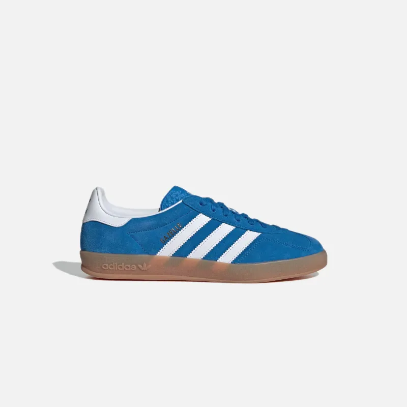 adidas Gazelle Indoor - Blue Bird / Cloud White / Gum sold by Kith