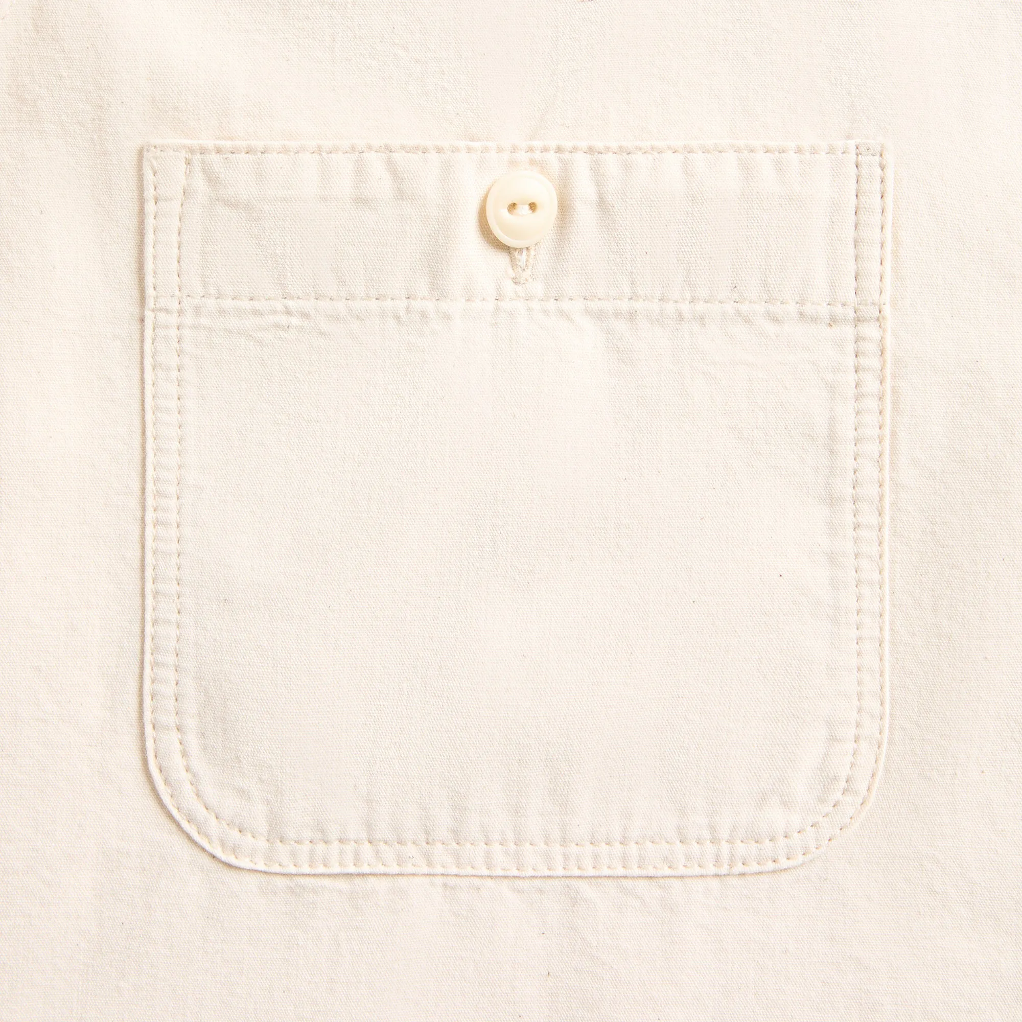 Maison Margiela Short-Sleeved Chambray Shirt - Ecru sold by Kith product image thumbnail 3