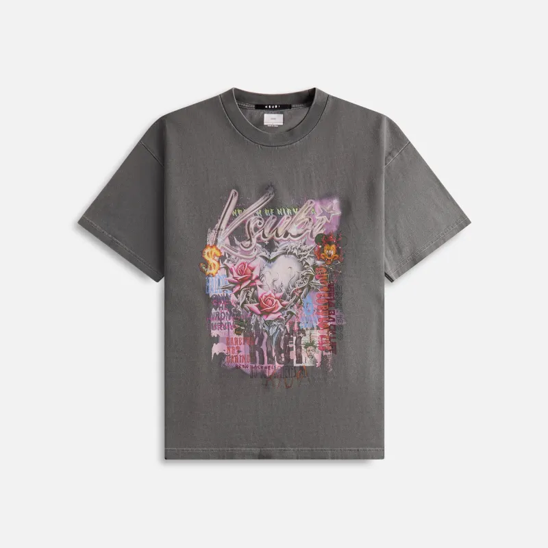 Ksubi Sketch Ekcess Tee - Charcoal sold by Kith