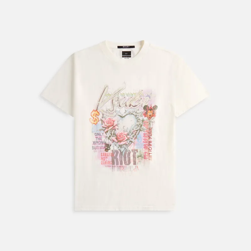 Ksubi Sketch Biggie Tee - Bone sold by Kith