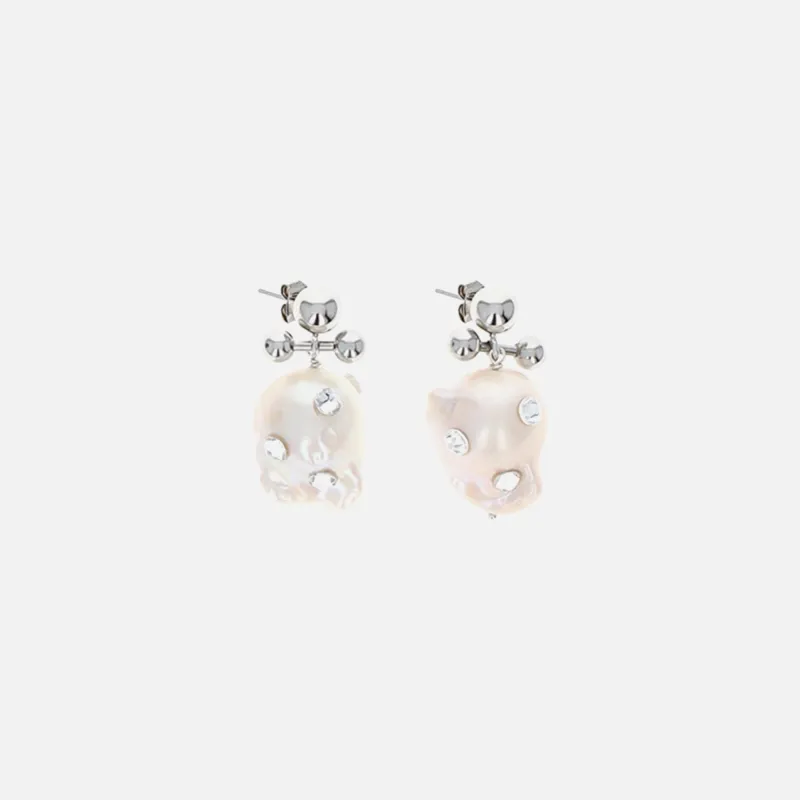 Justine Clenquet Joan Earring - Palladium sold by Kith
