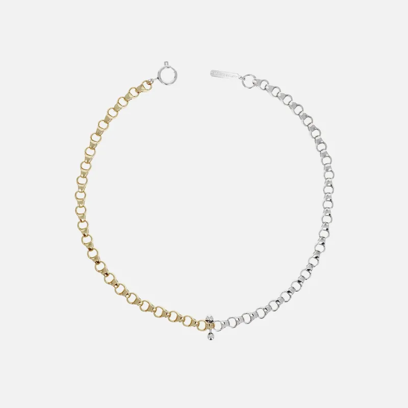 Justine Clenquet Irvin Necklace - Gold / Palladium sold by Kith