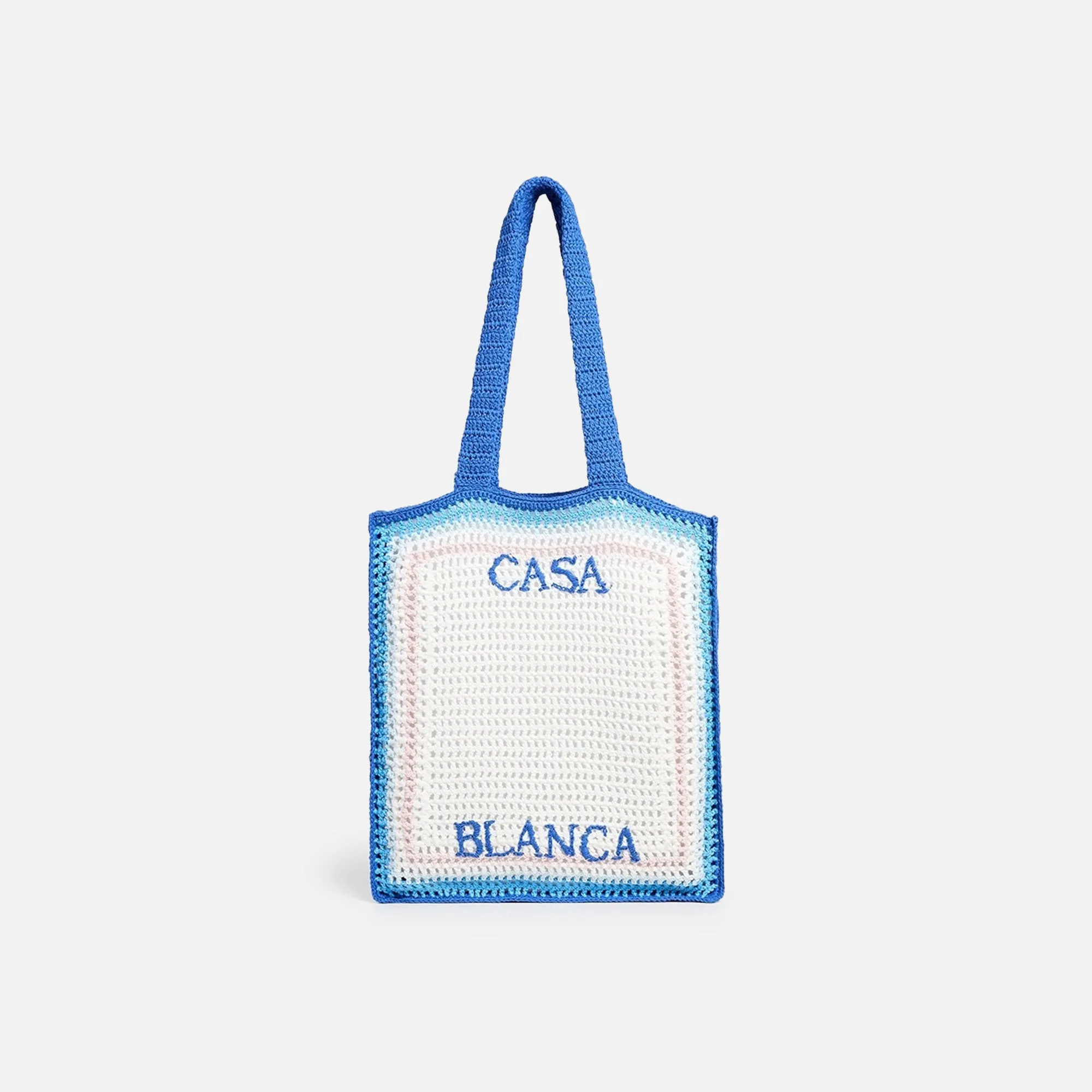 Casablanca Crochet Bag - Blue / White sold by Kith