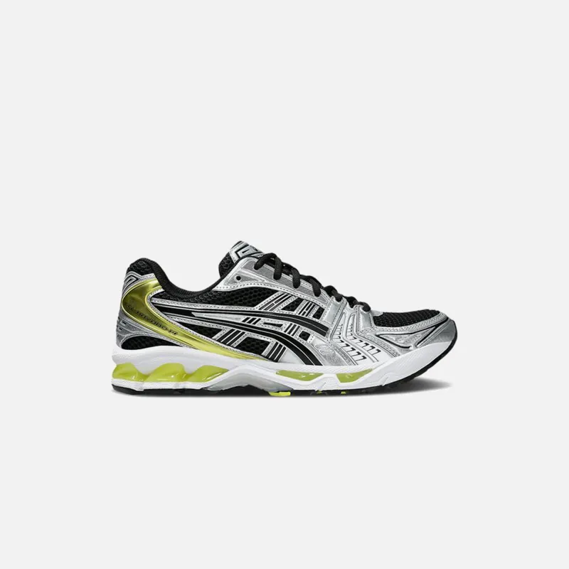 ASICS Gel-Kayano 14 - Black / Lemon Spark sold by Kith