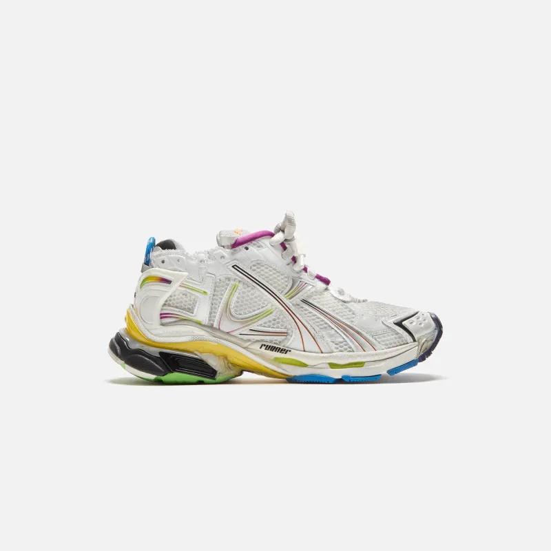 Balenciaga Runner Sneaker - White / Multicolor sold by Kith