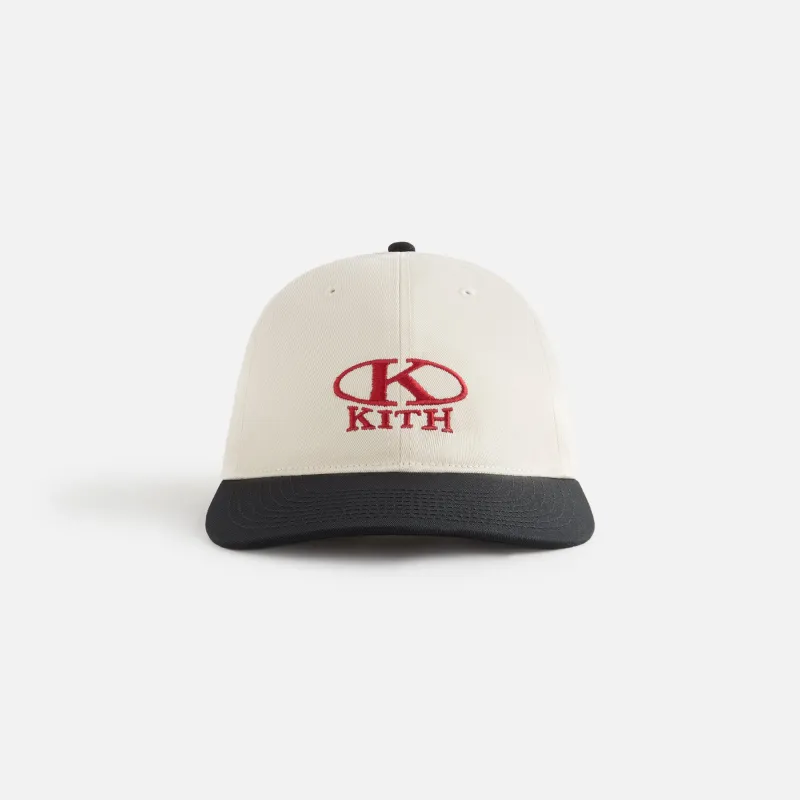 Kith Women Ellipse Logo Twill Classic Cap - Sandrift sold by Kith