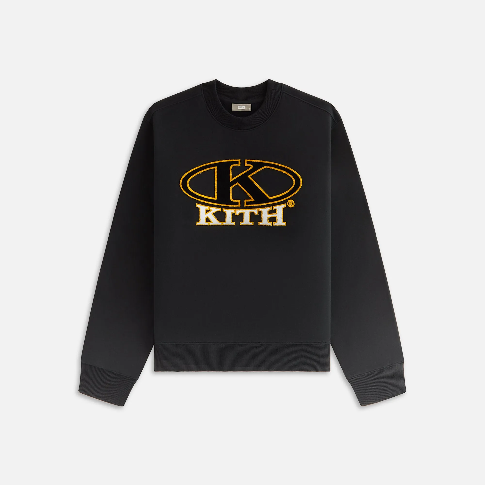 Kith Women Ellipse Logo Ashwin Crewneck - Black sold by Kith