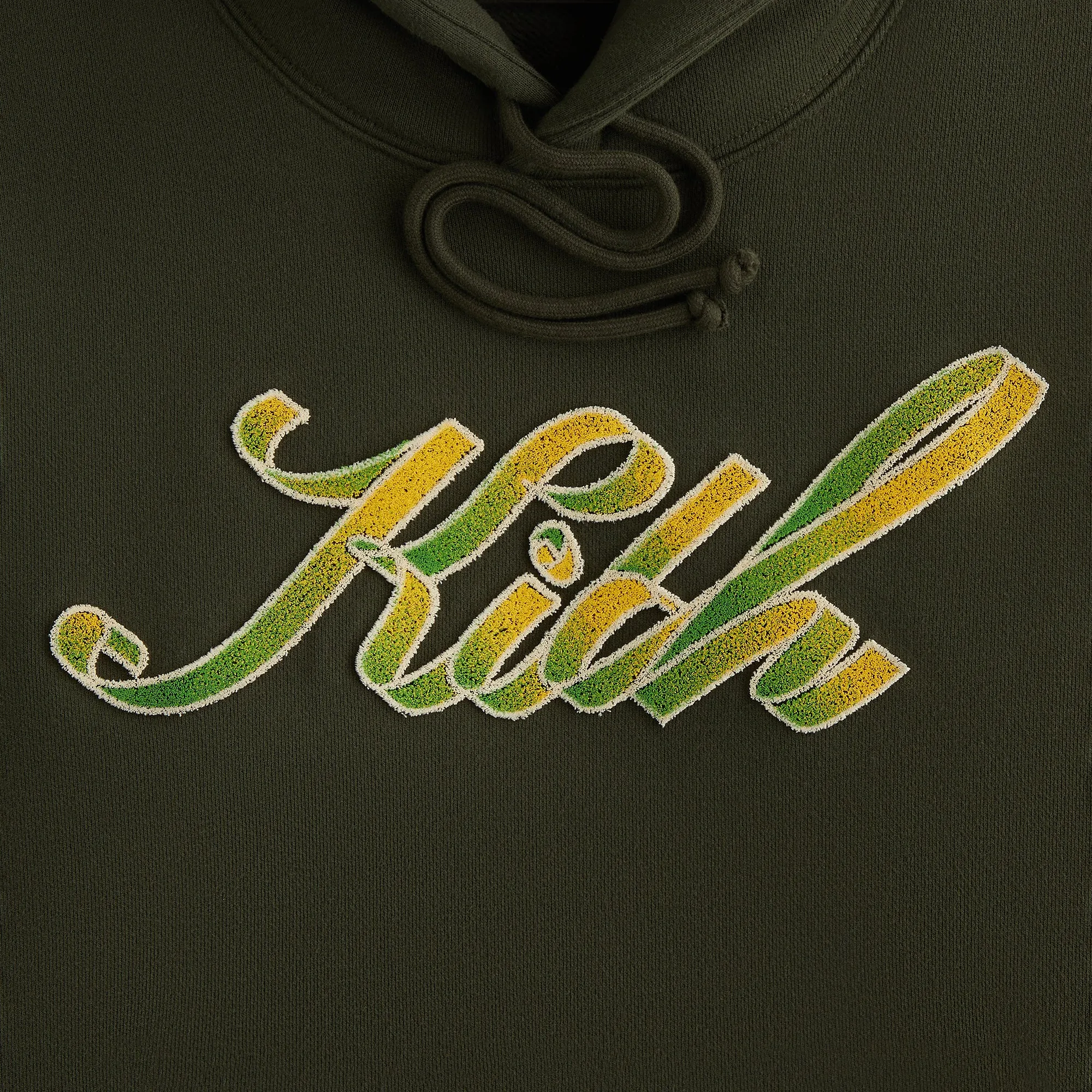 Kith Women Ribbon Script Jane II Hoodie - Cypress sold by Kith product image thumbnail 3