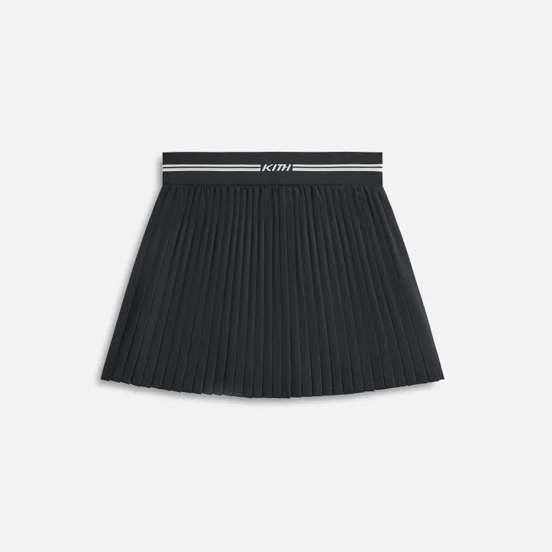 Kith Women Amaya II Pleated Skirt - Black sold by Kith