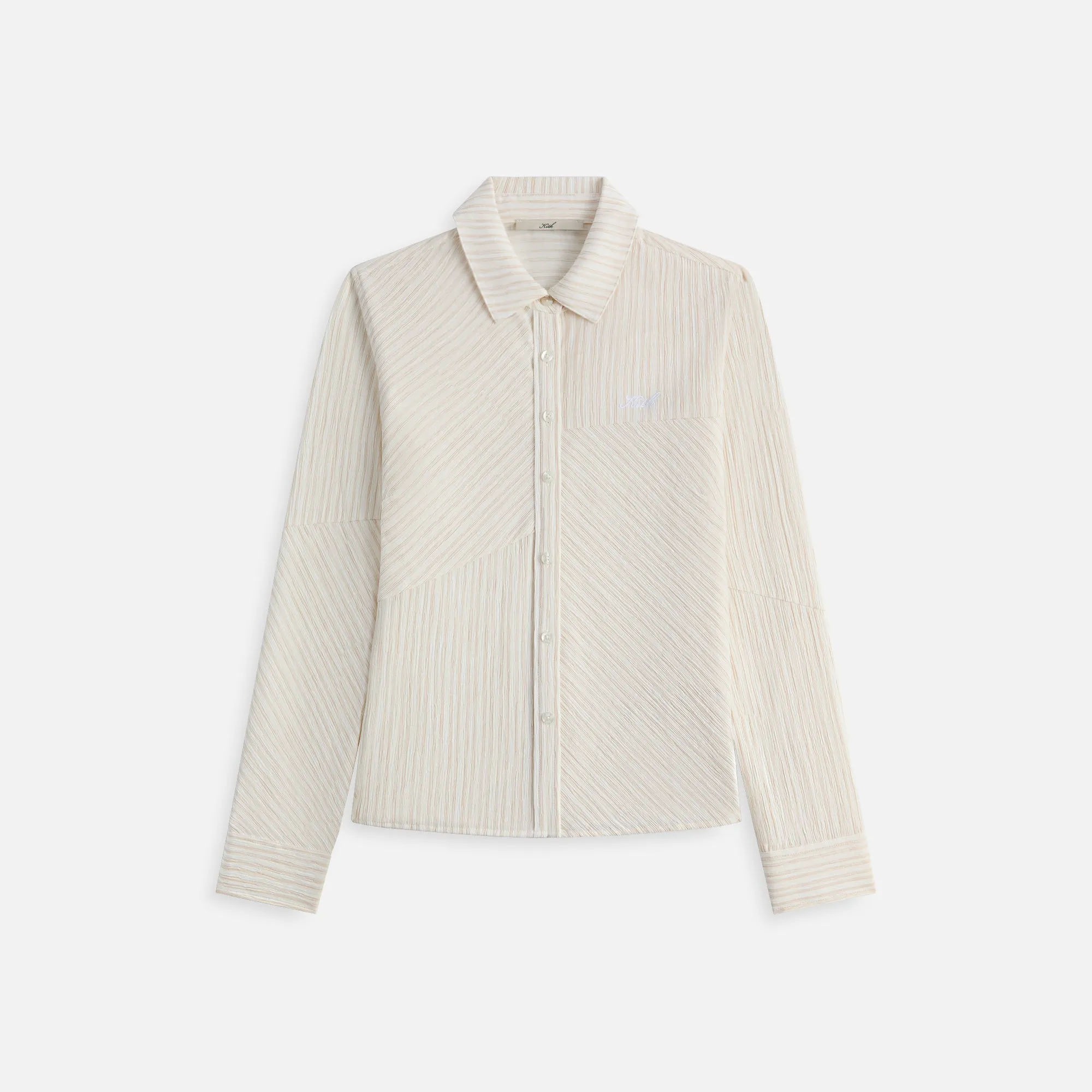 Kith Women Ella Patchwork Fitted Shirt - Oxide sold by Kith