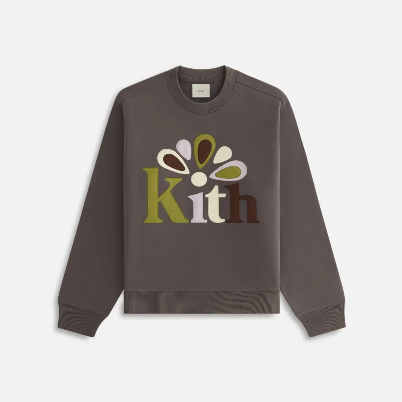 Kith Women Ashwin Applique Crewneck - Hematite sold by Kith