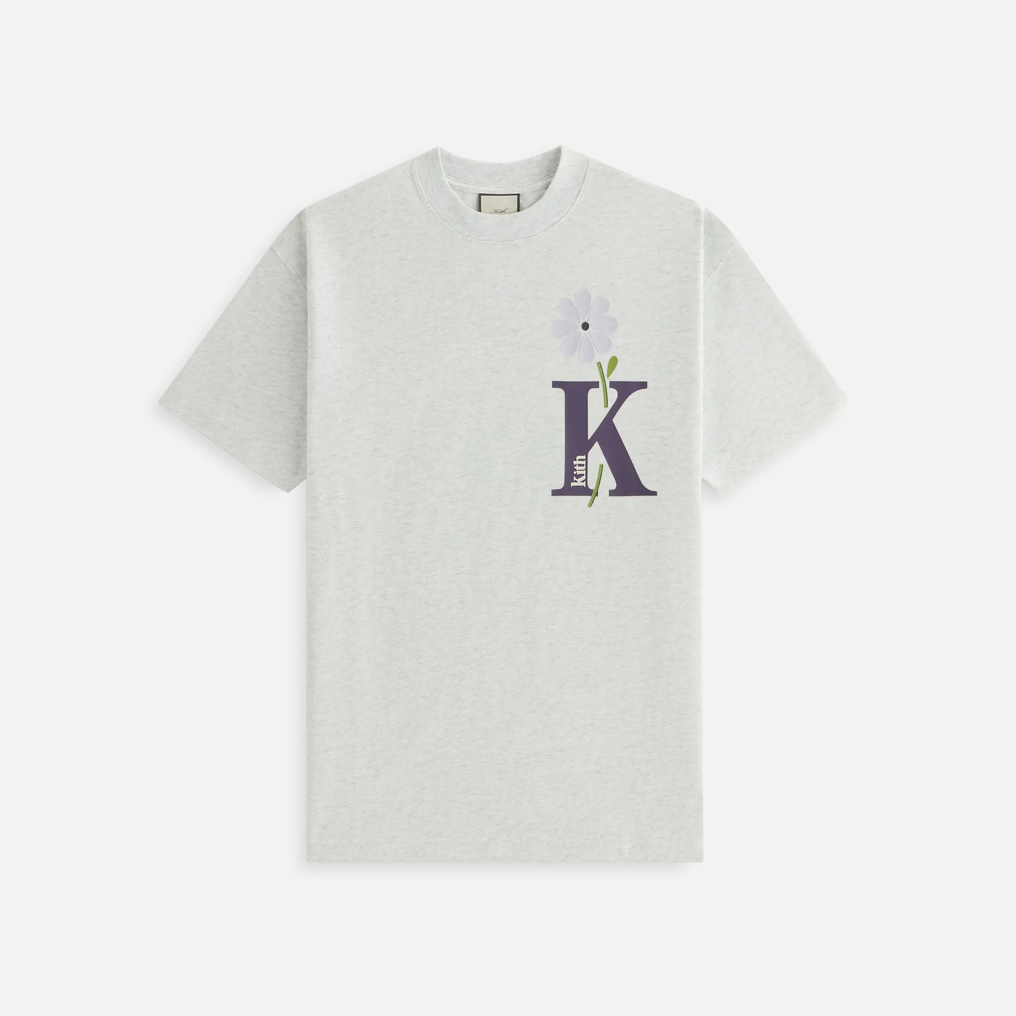 Kith Women Flocked Bouquet Vintage Tee - Light Heather Grey sold by Kith