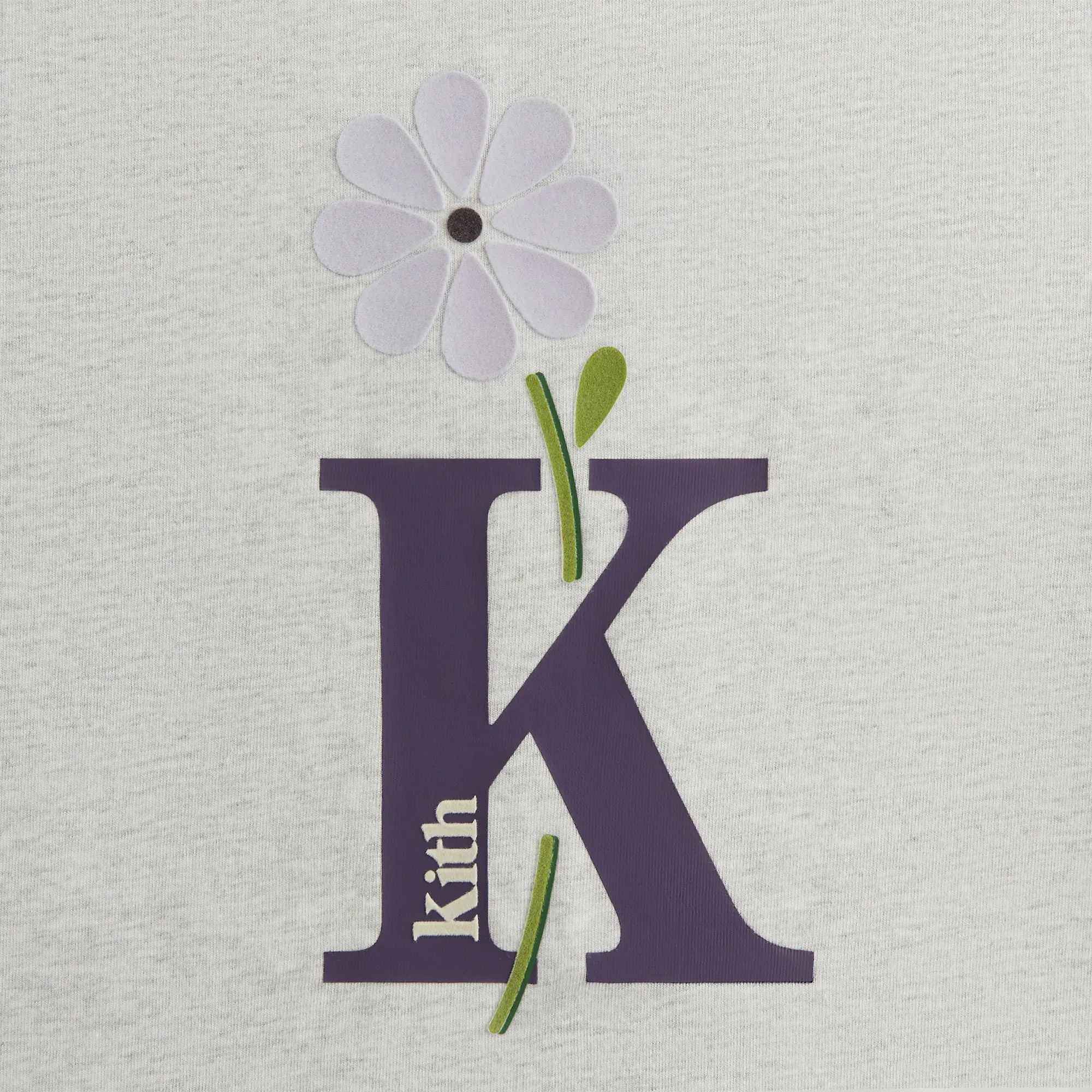 Kith Women Flocked Bouquet Vintage Tee - Light Heather Grey sold by Kith product image thumbnail 4