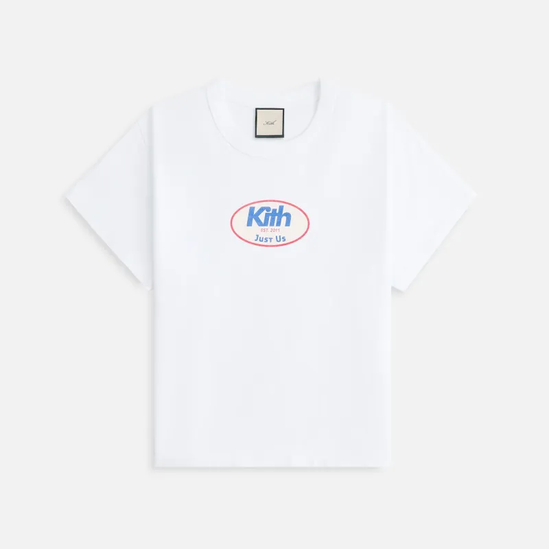 Kith Women Mulberry Just Us Vintage Tee - White sold by Kith