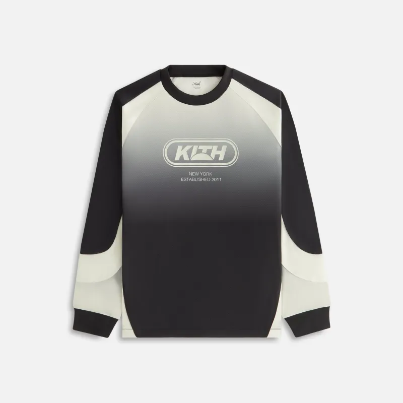Kith Women Gradient Ridley Tech Long Sleeve - Black sold by Kith