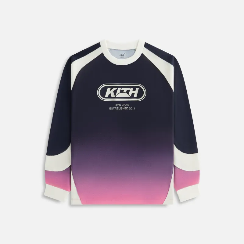 Kith Women Gradient Ridley Tech Long Sleeve - Nocturnal made by Kith