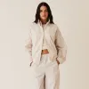 Kith Women Azariah Check Track Jacket- White sold by Kith