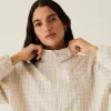 Kith Women Azariah Check Track Jacket- White sold by Kith