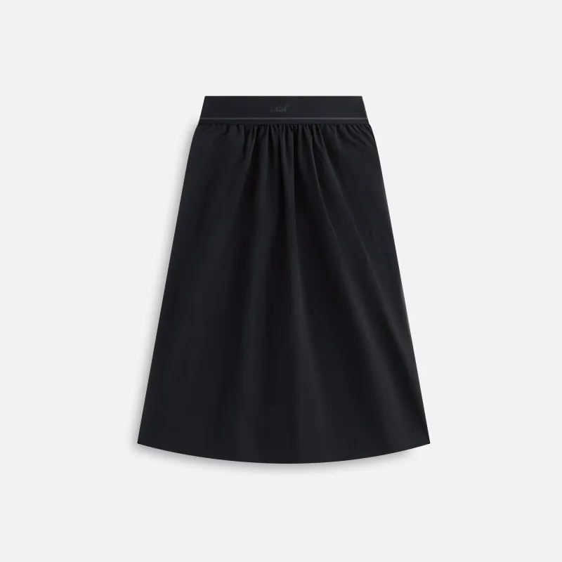 Kith Women Nadine Nylon Maxi Skirt - Black sold by Kith