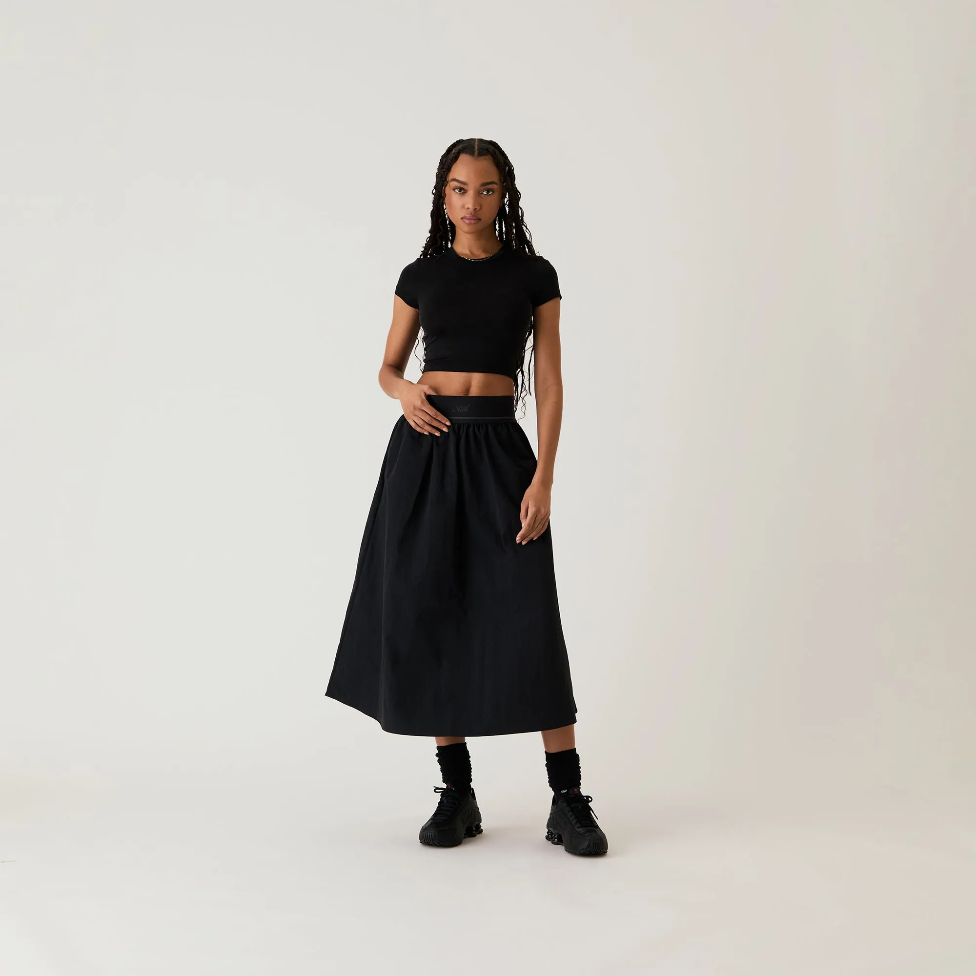 Kith Women Nadine Nylon Maxi Skirt - Black sold by Kith product image thumbnail 2