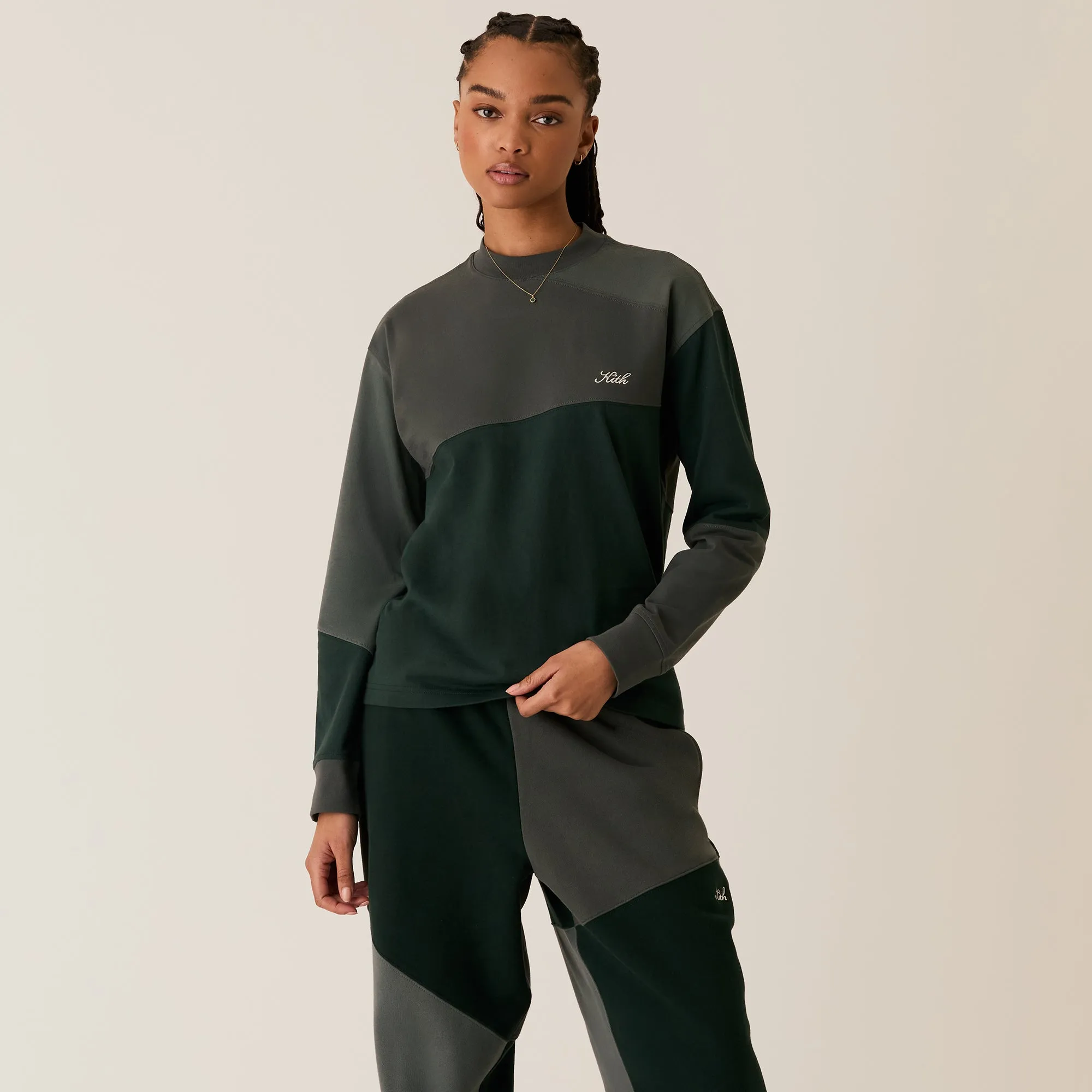 Kith Women Patchwork Oversized Sonoma Long Sleeve - Stadium sold by Kith product image thumbnail 3
