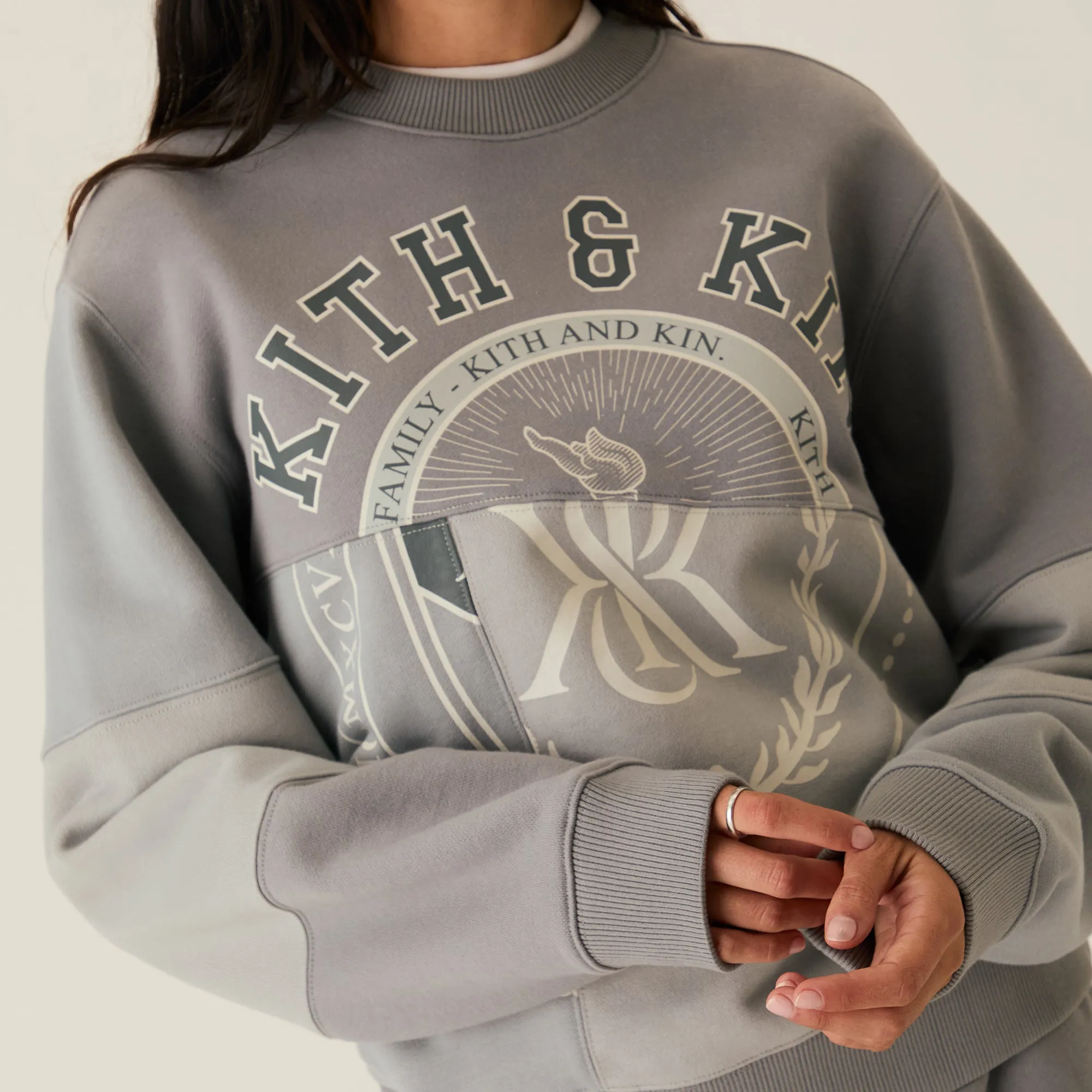 Kith Women Ashwin Patchwork Crewneck - Statue sold by Kith product image thumbnail 3