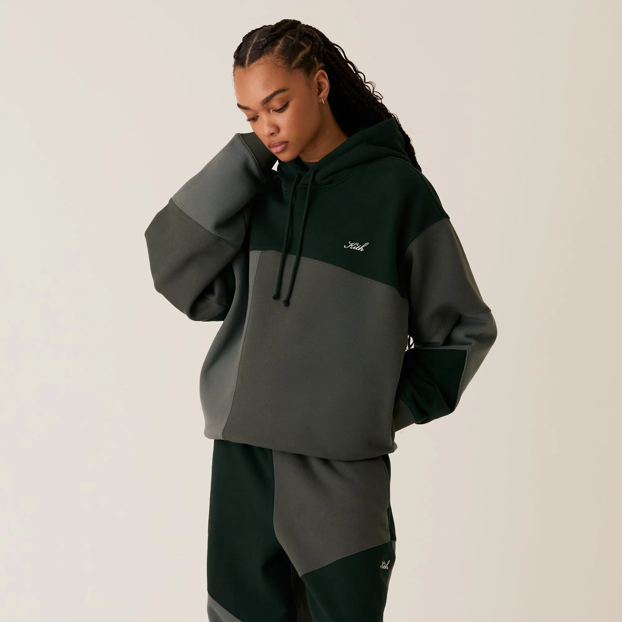 Kith Women Maverick Patchwork Hoodie - Stadium sold by Kith product image thumbnail 3